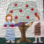 Adam & Eve Quilt block by Rosemary Youngs