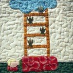 Jacob's Ladder Bible story quilt block